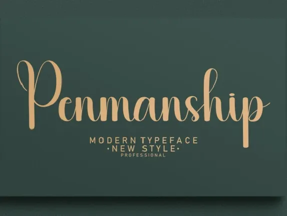 Penmanship Script font