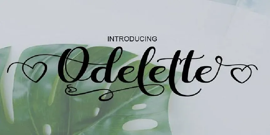 Odelette font