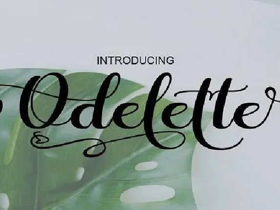 Odelette font