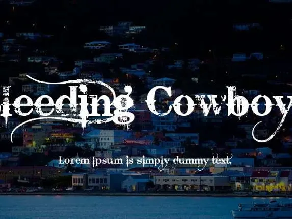 Bleeding Cowboys font