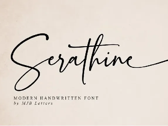 Serathine font