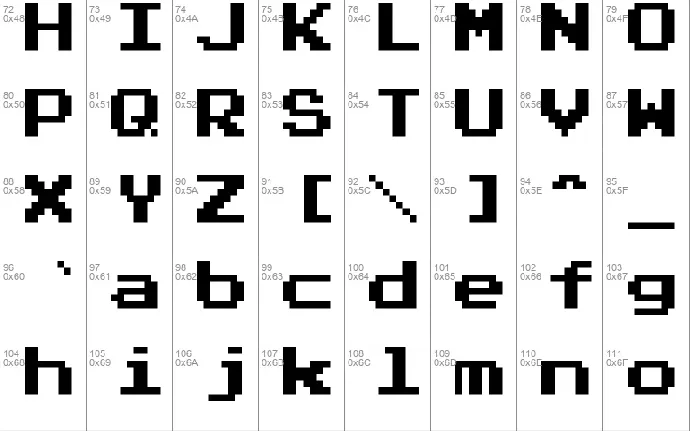 Press Start 2P font