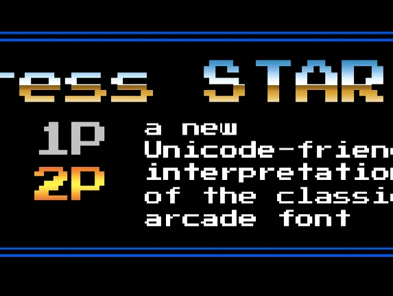 Press Start 2P font