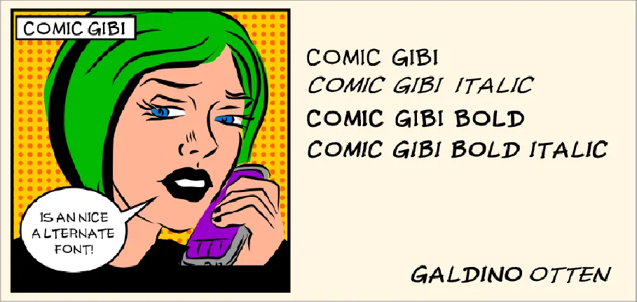 Comic Gibi font