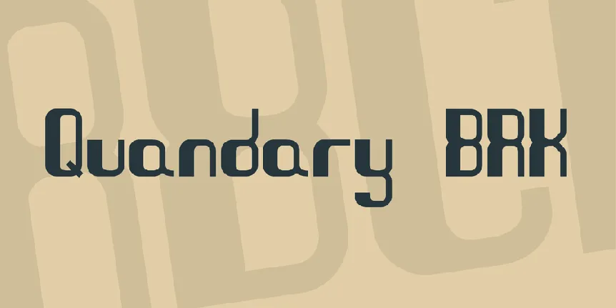 Quandary BRK font