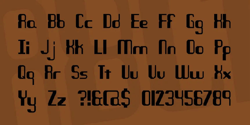 Quandary BRK font