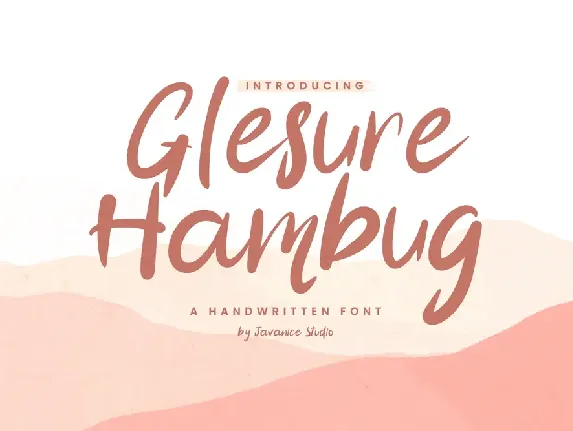 Glesure Hambug font