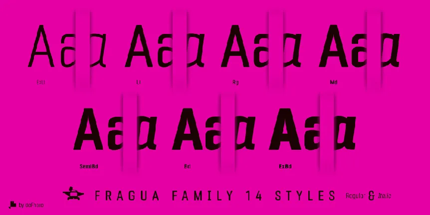 Fragua Sans & Condensed Family font