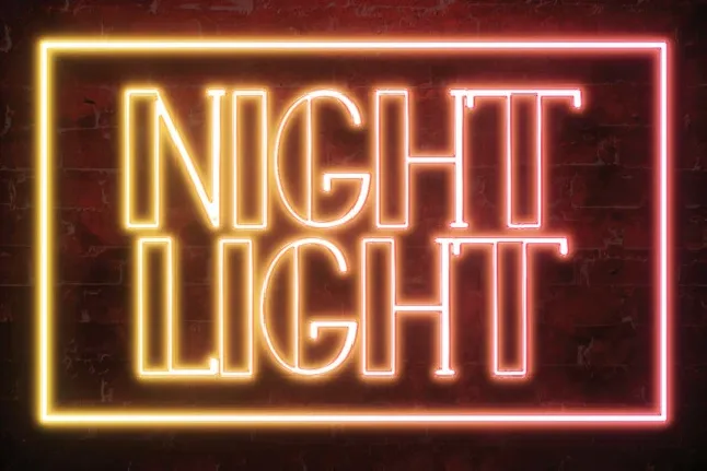 Night Light Display font