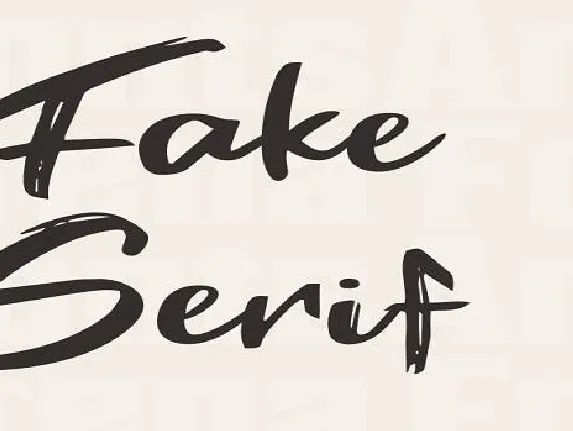 Fake Serif font