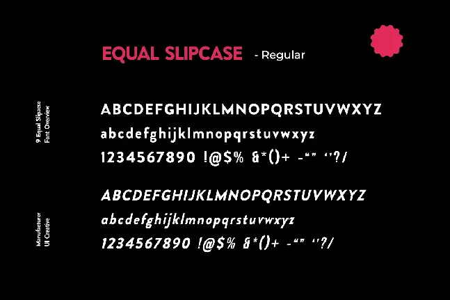 Equal Slipcase font