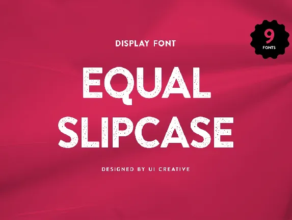 Equal Slipcase font