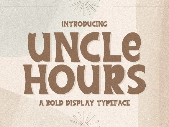 Uncle Hours font