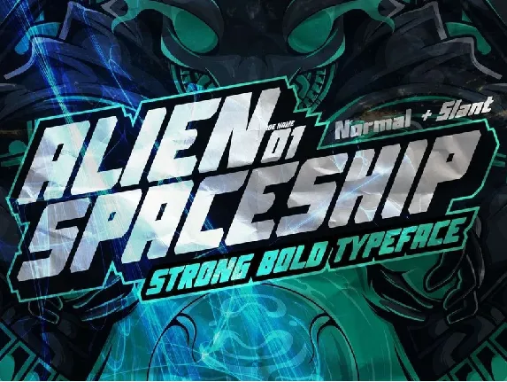 AN Alien Spaceship font