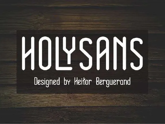 Holy Sans font