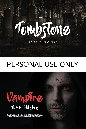 Tombstone font