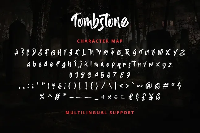 Tombstone font