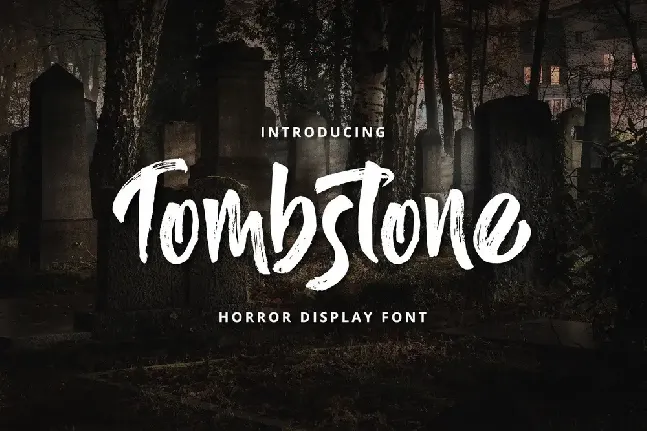 Tombstone font