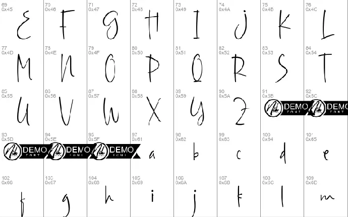 Berakhir Senja Demo font