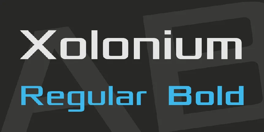 Xolonium font