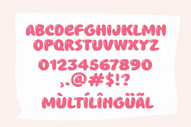 Chewy Bubble font