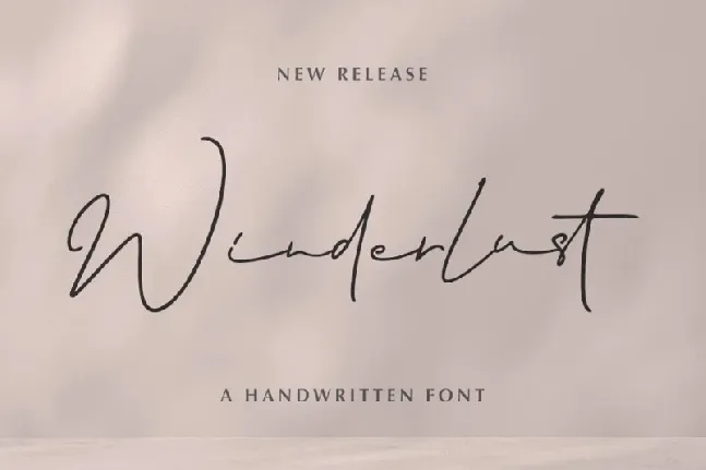 Winderlust font