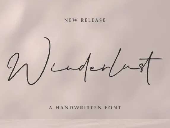 Winderlust font