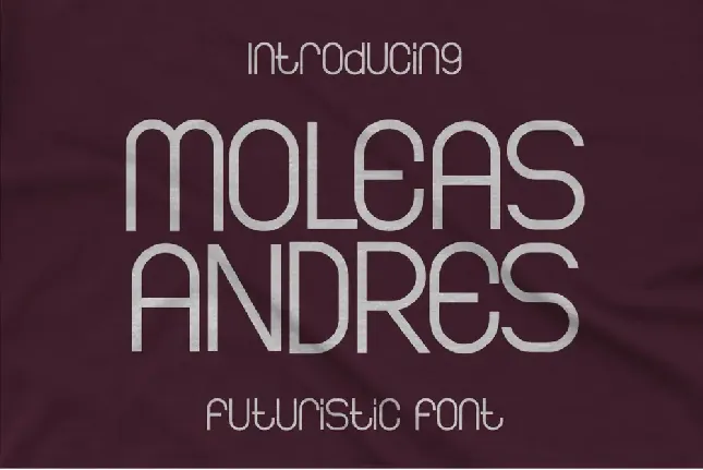 Moleas Andres font