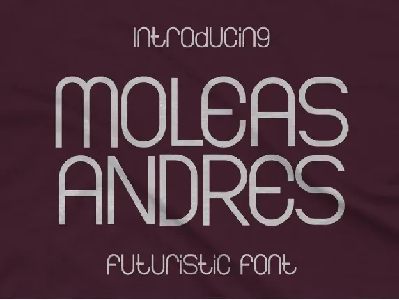 Moleas Andres font