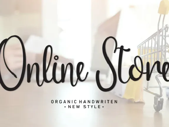 Online Store Script font