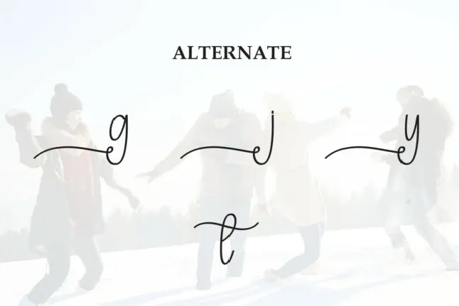 Winter Holiday Script font