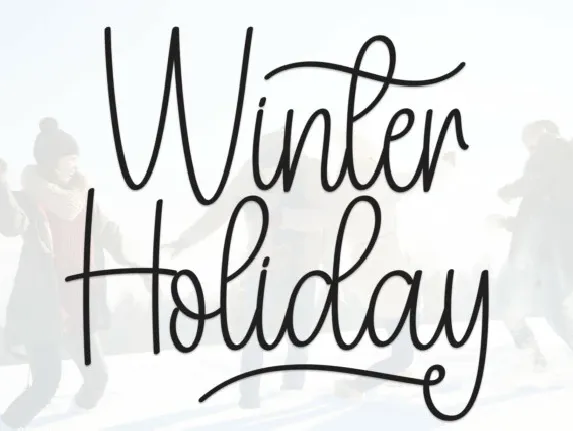 Winter Holiday Script font