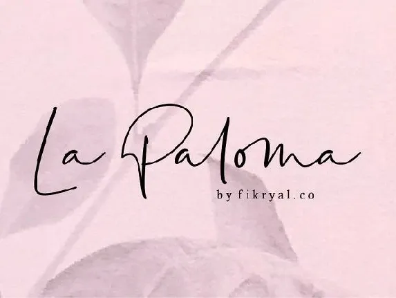 La Paloma font