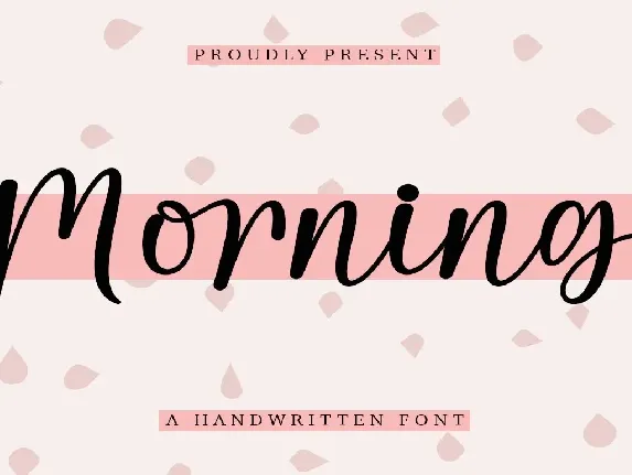 Morning font