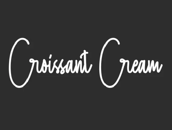 Croissant Cream font