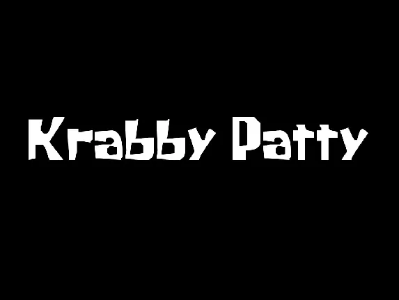 Krabby Patty font