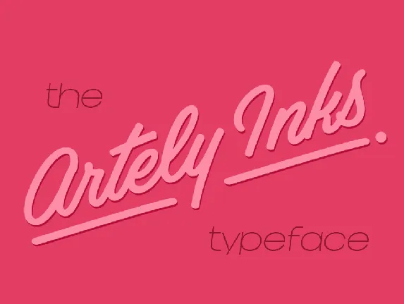 Artely Inks PERSONAL USE font