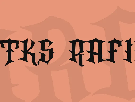 VTKS Rafia font