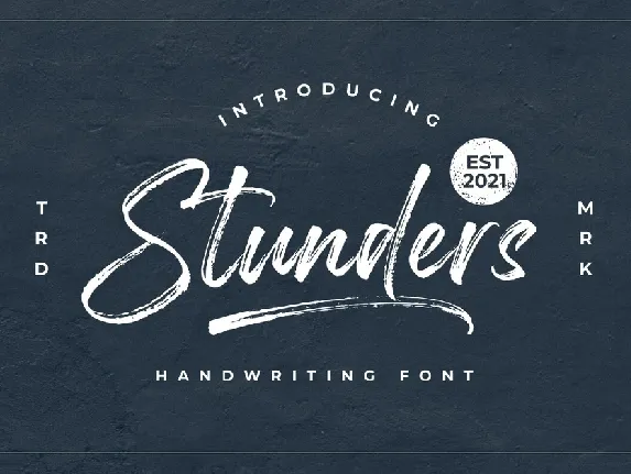 Stunders font