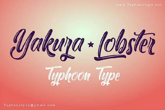 Yakuza Lobster font