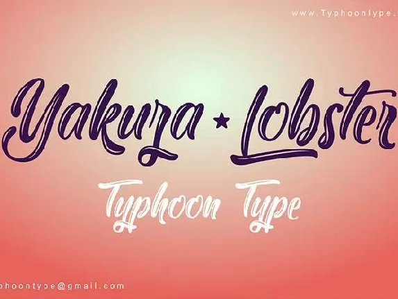 Yakuza Lobster font