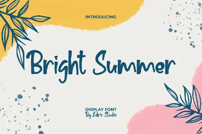 Bright Summer font