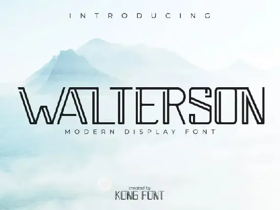 Walterson Display font