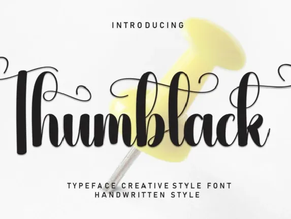 Thumbtack Script font