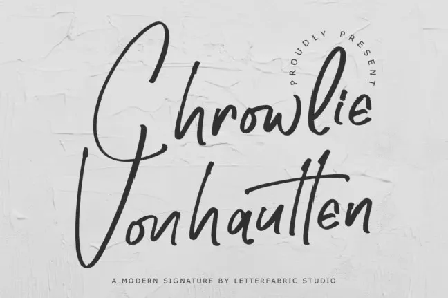 Chrowlie Vonhautten font