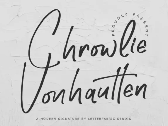 Chrowlie Vonhautten font