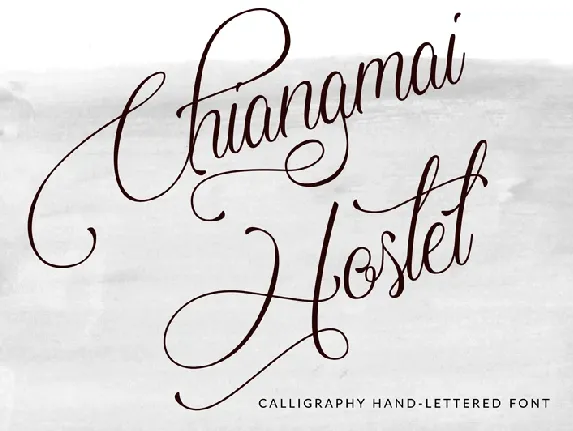 Chiangmai Hostel Free font