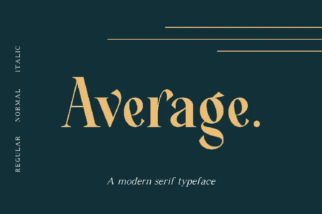 Average Typeface font