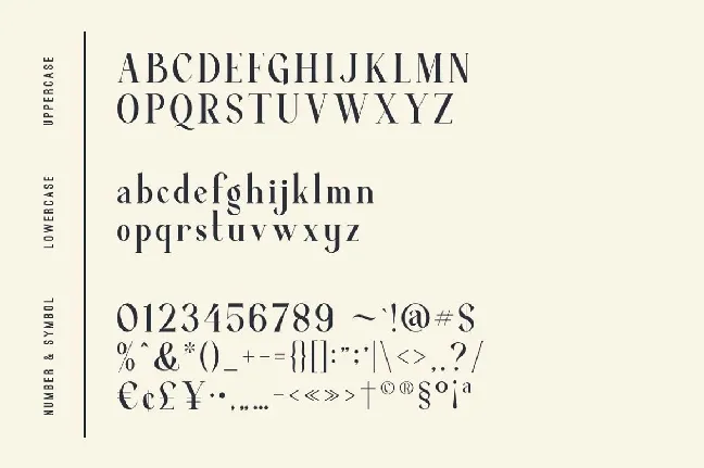 Average Typeface font