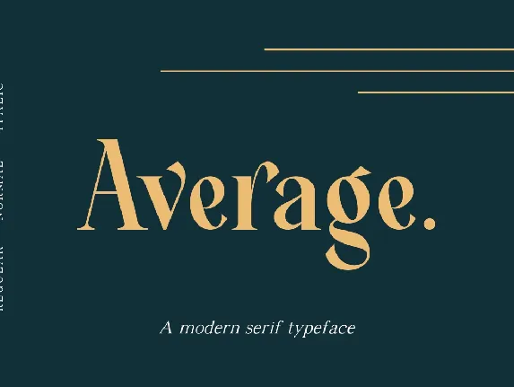 Average Typeface font